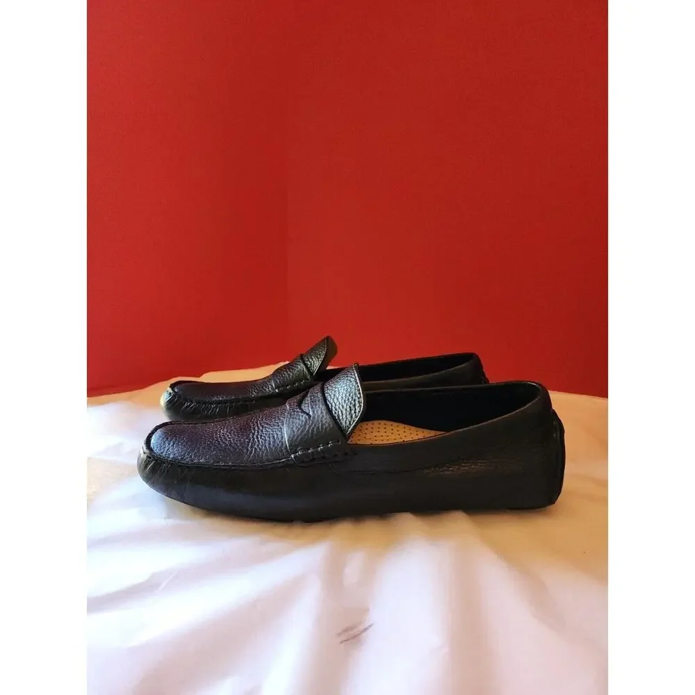 Cole Haan Howland Men's Size 10.5 M Black Leather Slip On Loafer Shoes C04535